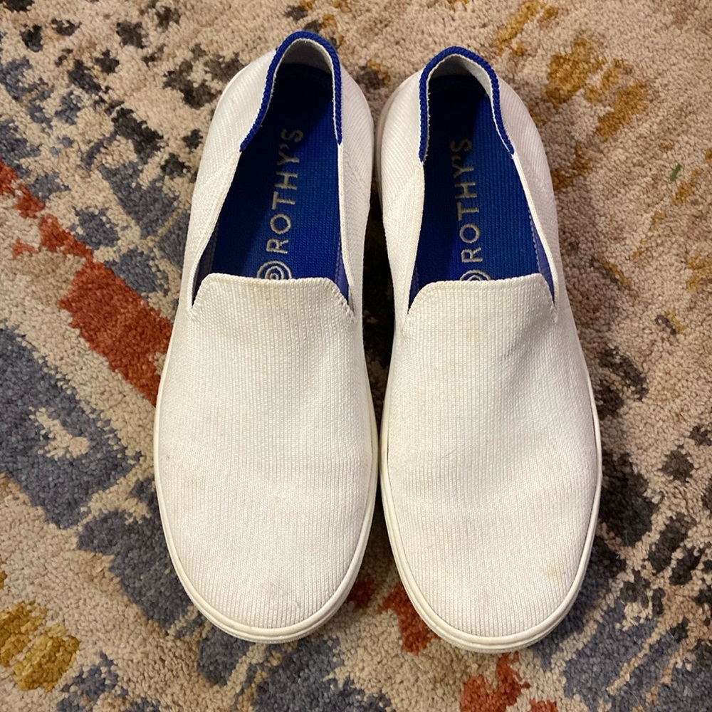 Rothy’s- white slip on- size 7 ladies